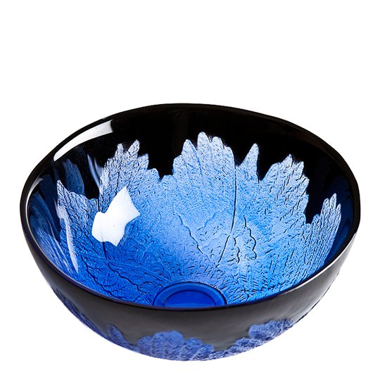 Målerås Glasbruk - Paradiso Skål Wings 17 cm Svart/Blålila