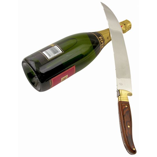 Laguiole La Roque Champagnesabel i träask