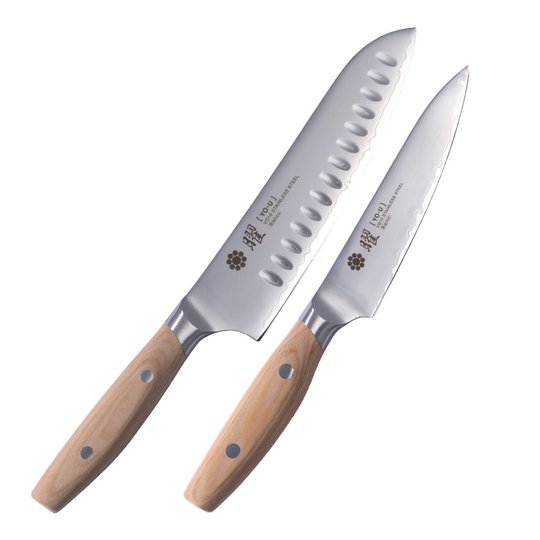 Yaxell - Yaxell Yo-u Knivset Santokukniv Olivslipad och Allkniv