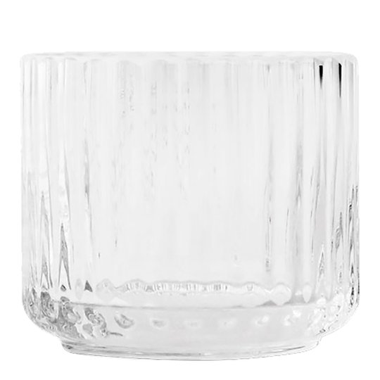Lyngby Porcelain - Lyngby Ljuslykta liten glas Klar