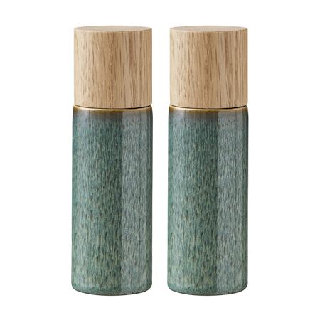 Salt & Pepparkvarn Set 17cm Grön
