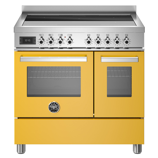 Bertazzoni PRO95I2EGIT Professional induktionsspis med dubbelugn, 90 cm, gul