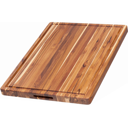Teakhaus Skärbräda med ränna, large, höjd 3,8 cm