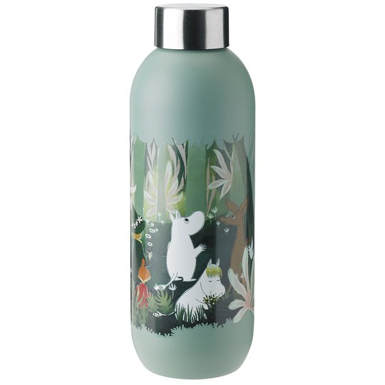 Stelton Keep Cool Mumin Dricksflaska 0,75L, dusty green