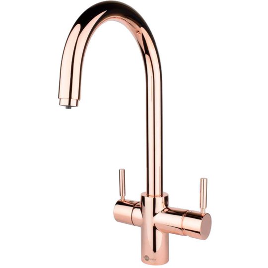 Insinkerator 3N1 J-formad Kokande vattenkran, Rose Gold