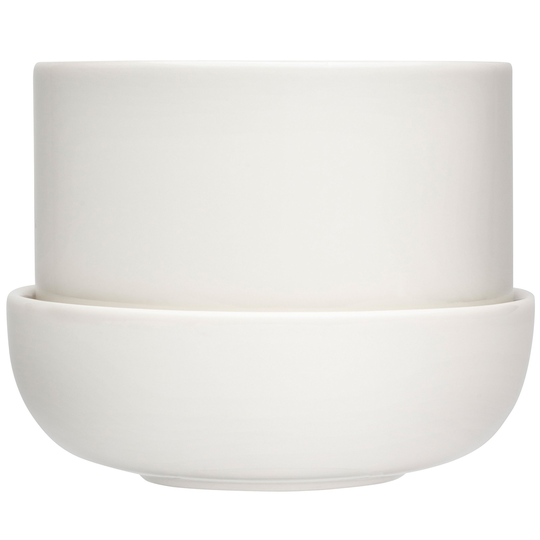 Iittala Nappula Kruka Med Fat 170x130 mm, Vit