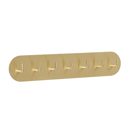 Kroklist med 7 krokar Metall Mässing