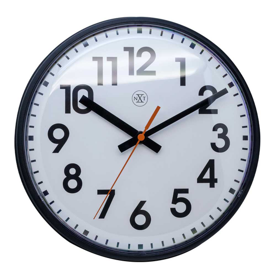 NeXtime - Peter Väggklocka 26 cm Svart