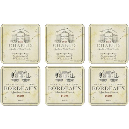 Pimpernel Vin de France Glasunderlägg 6-pack