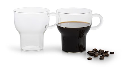 Glasmugg 2-pack Klar 25 cl