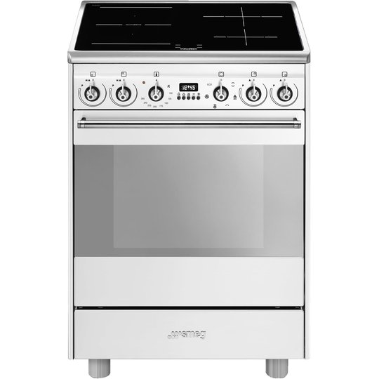 Smeg 60 cm Classic Multifunktionsugn med Induktionshäll, Vit