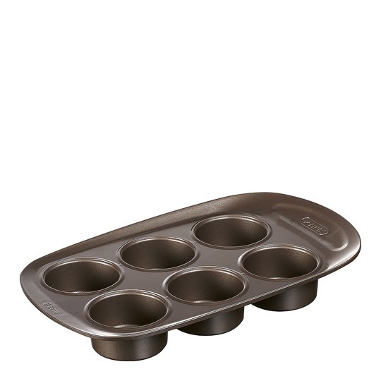 Pyrex - Asimetria Muffinsform Kolstål 6 st