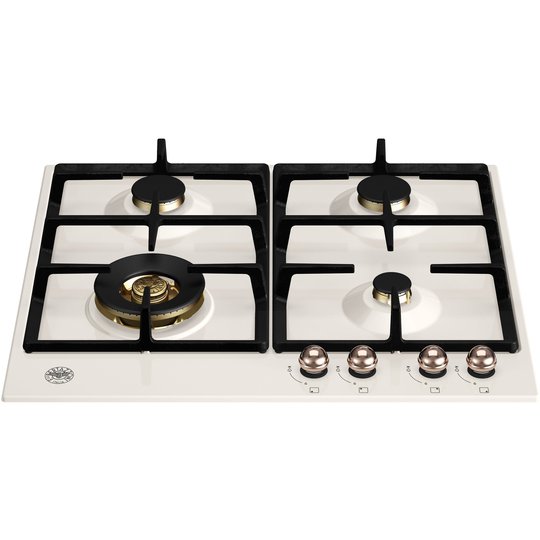 Bertazzoni P604LHER Heritage gasspis elfenbensvit/koppar
