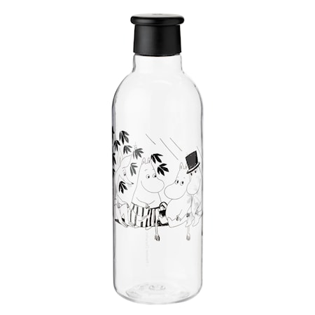 DRINK-IT vattenflaska 0,75 l. - black - Moomin