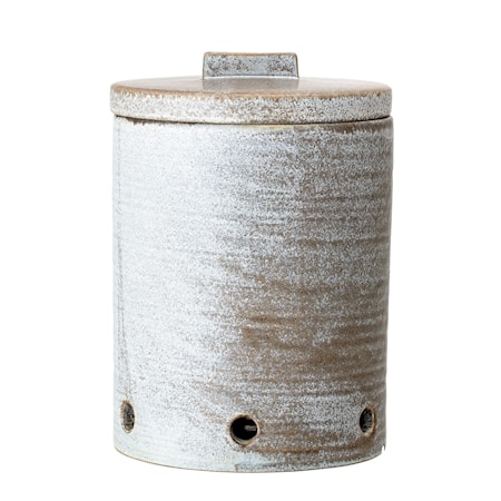 Hazel Onion Jar, Grey, Stoneware