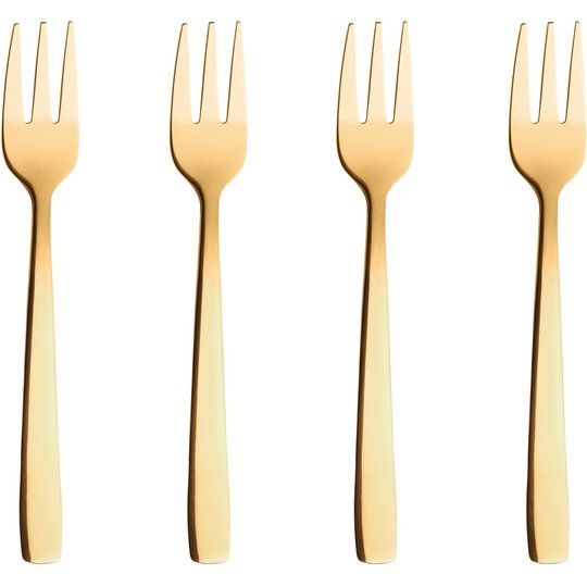 Aida RAW tårtgafflar guld 4 st