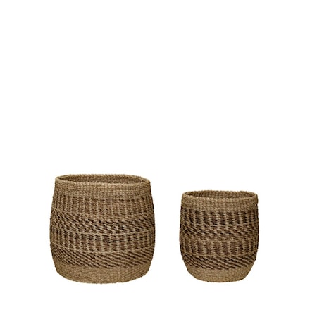 Ochre Korgar set om 2 Natur