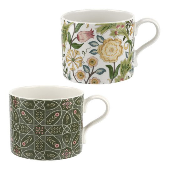Morris & Co - Pure Morris Mugg 2-pack Willamina & Brophy Trellis