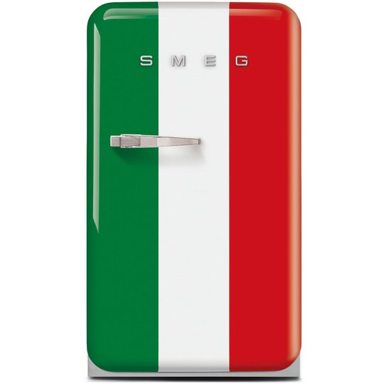 Smeg FAB10HRDIT5 Högerhängt Kylskåp Italienska flaggan