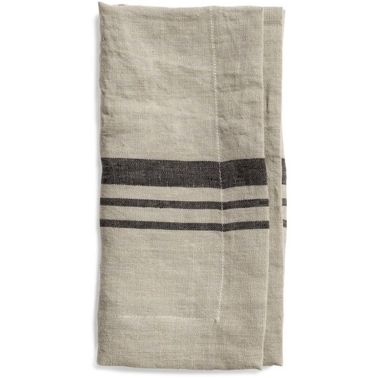 Top Drawer Servett LITTLEWOOD i linné, stripe, Sage, 4-pack