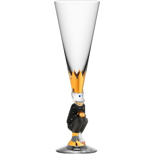 Orrefors Nobel The Sparkling devil champagneglas 19 cl., Mörkgrå