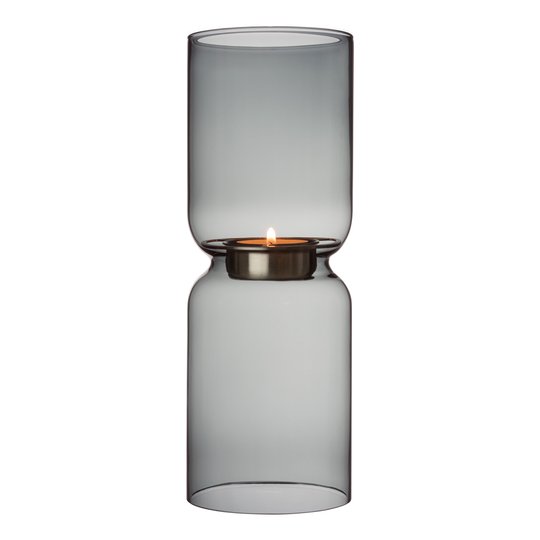 Iittala - Lantern Ljuslykta 25 cm Mörkgrå