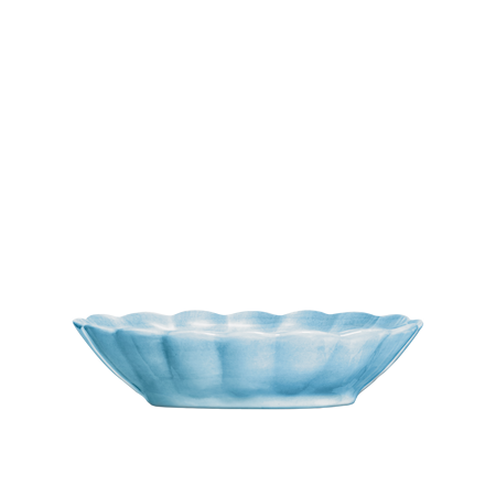 Oyster Skål Turkos 23x18cm