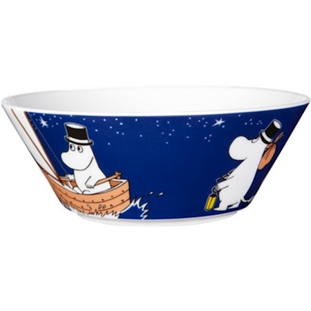 Mumin skål 15 cm Muminpappa mörkblå
