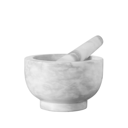 Spice Mortel 17 cm Marmor Vit