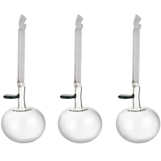 Iittala Glasäpple 3 st, Klar