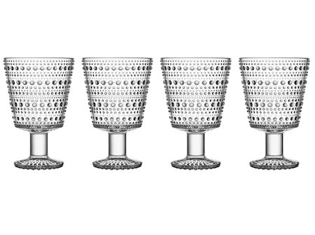 Kastehelmi Glas på fot Klar 26 cl 4 st