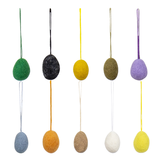 Afroart - Påsk Hänge Ägg 10-pack Flerfärgad