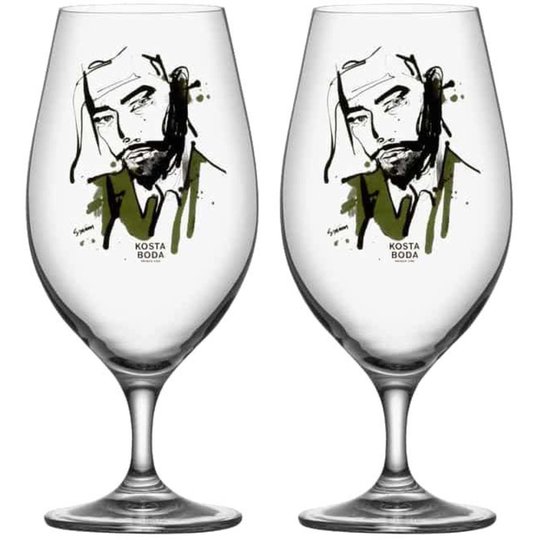 Kosta Boda All About You Ölglas/ Want Him Grön 2-Pack