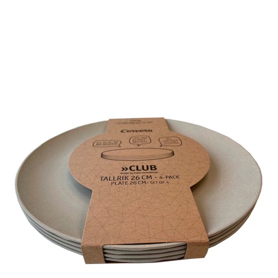 Koziol - Tallrik Club 26 cm 4-pack
