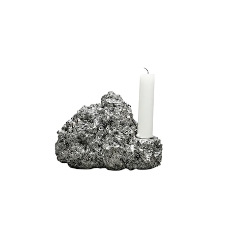 Ljusstake Minerale Silver