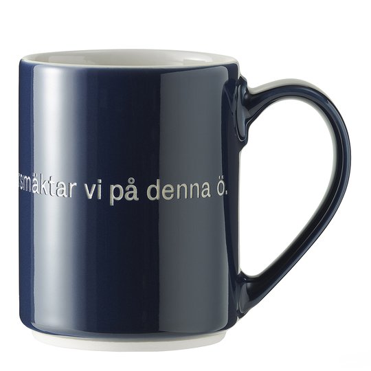 Design House Stockholm - Astrid Lindgren Mugg Blå/Svart Utan snus