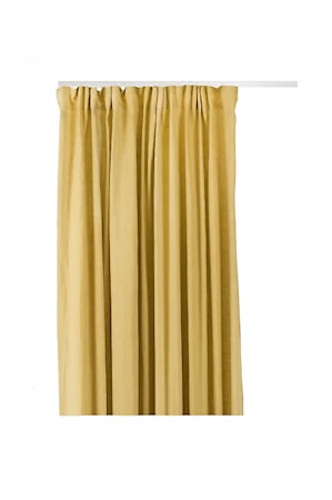 Sunshine Gardin med veckband Honey 140x290 cm