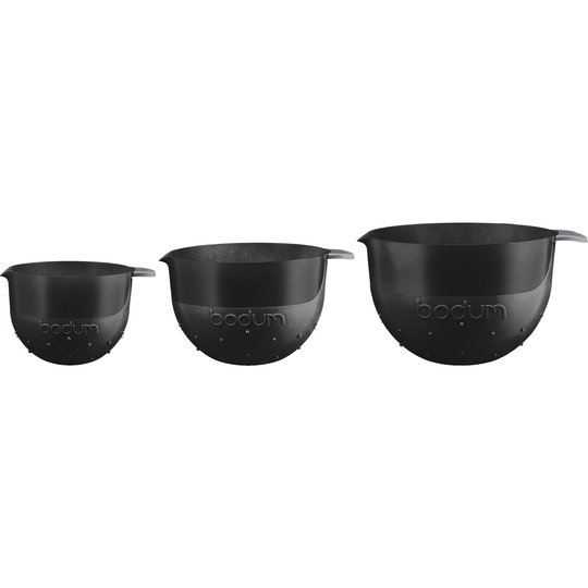 Bodum Bistro skålset, 3 delar, Svart
