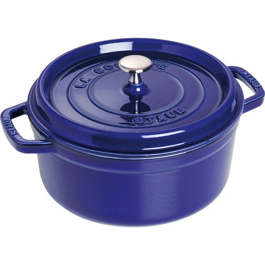Staub Rund Gryta 24 cm 3,8 liter Blå