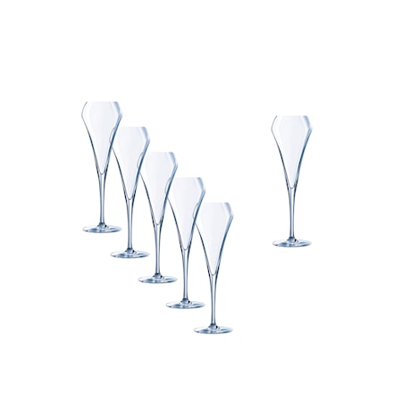 Open Up Champagneglas 20 cl 6-pack Klar