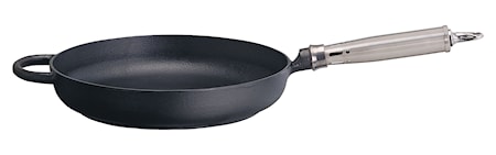 Stekpanna rund kant Ø 28 Rostfritt Handtag