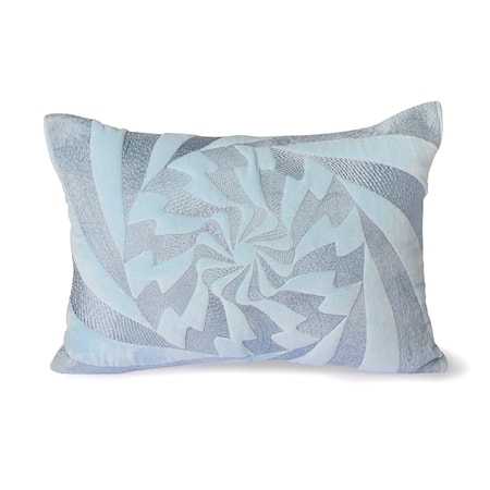 Graphic Embroidered Kudde ice Blue 35x50 cm