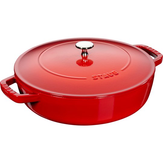 Staub Cocotte Chistera Sautépanna Röd 28 cm 3,7 l