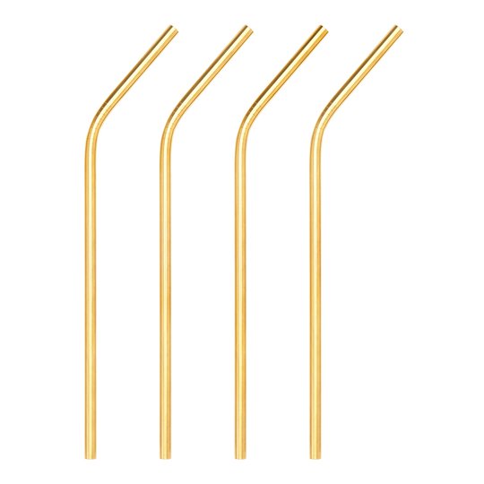 Viski - Belmont Sugrör 4-pack Guld