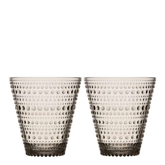 Iittala - Kastehelmi Tumbler 30 cl 2-pack Linne