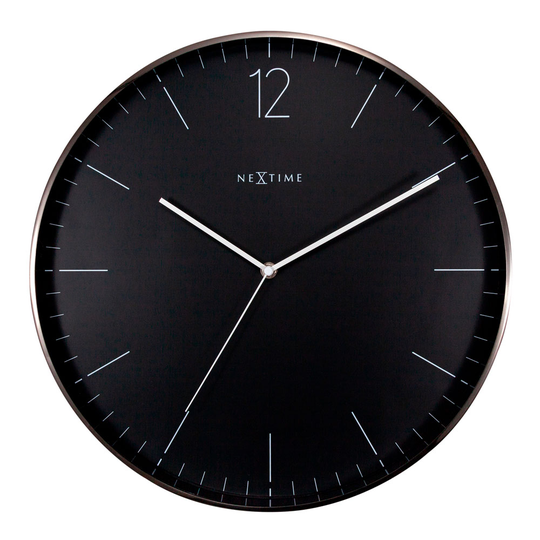 NeXtime - Essential Väggklocka XXL 40 cm Grafitgrå