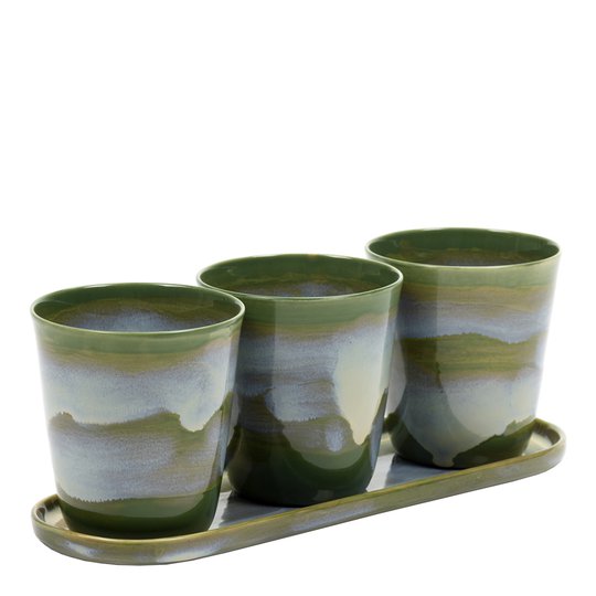 Serax - Serax Terres de Rêves Örtkruka/Fat Keramik 8,8 cm 3-pack