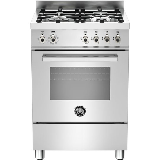 Bertazzoni PRO604 Gasspis 60 cm, 1 ugn, 4 brännare, rostfri, modell XE