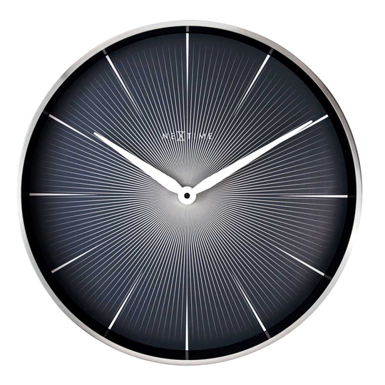 NeXtime - 2 Seconds Väggklocka 40 cm Svart