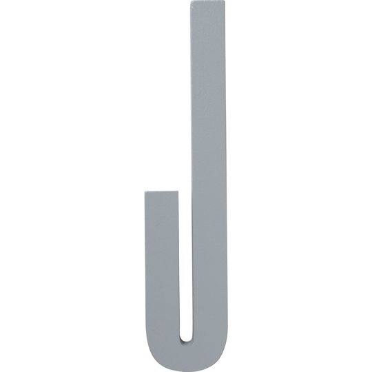 Design Letters Grå Bokstav i Trä, J